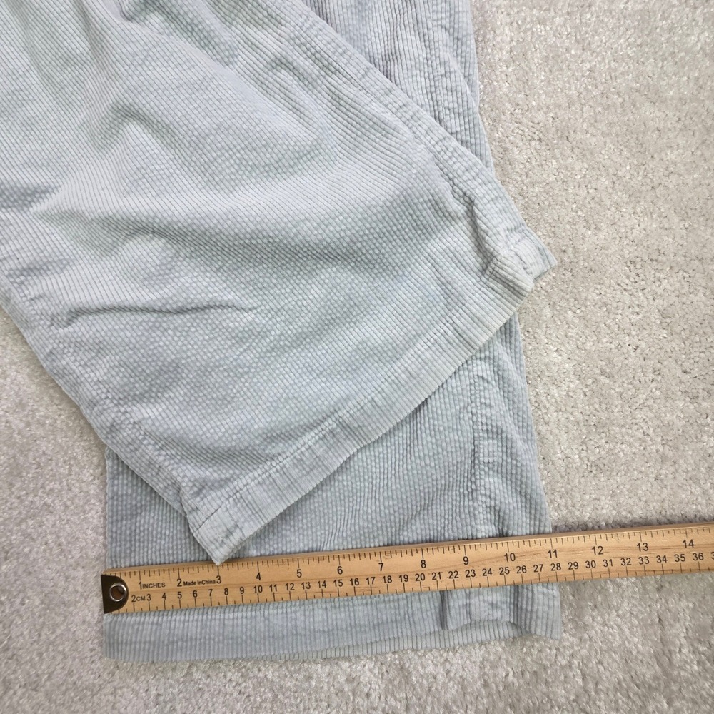 American Eagle Wide Leg Trouser Corduroy Pants Blue Womens Size 2 Regular - Picture 9 of 10
